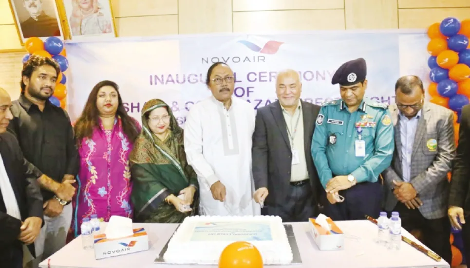 Novoair starts Rajshahi-Cox’s Bazar direct flight 