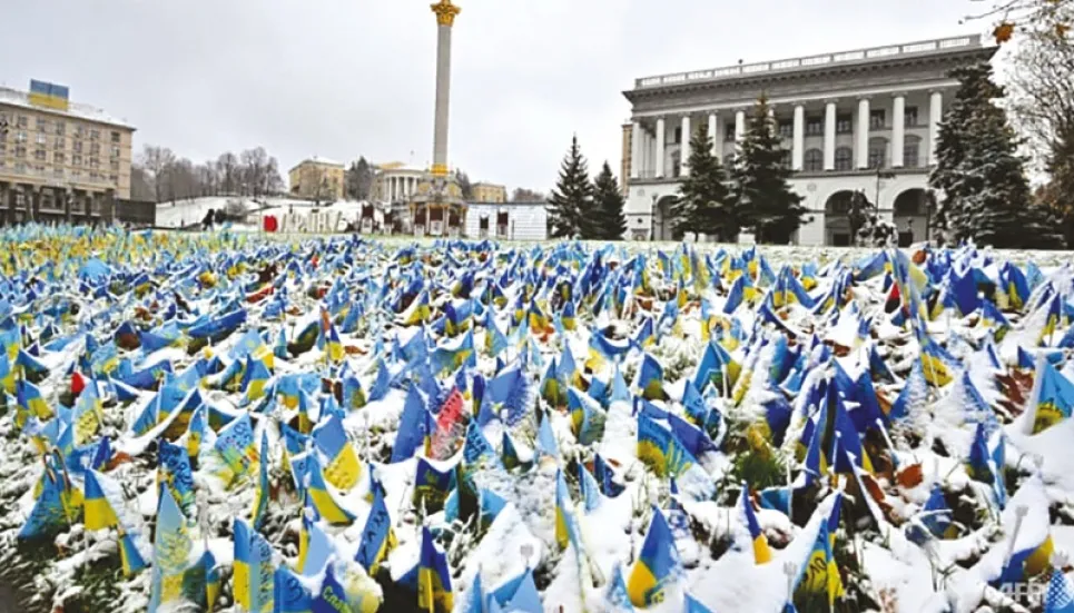 New wave of Russian strikes batter Ukraine grid as first snow falls 