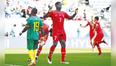 Embolo lifts Swiss to win over Cameroon 