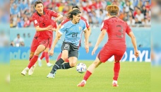 Uruguay, South Korea play out 0-0 draw 