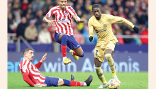 Dembele earns Barca La Liga advantage in tense Atletico triumph