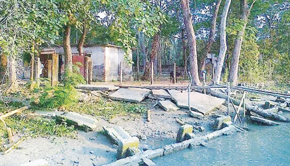 Unchecked Sandha River erosion continues to devour Kawkhali