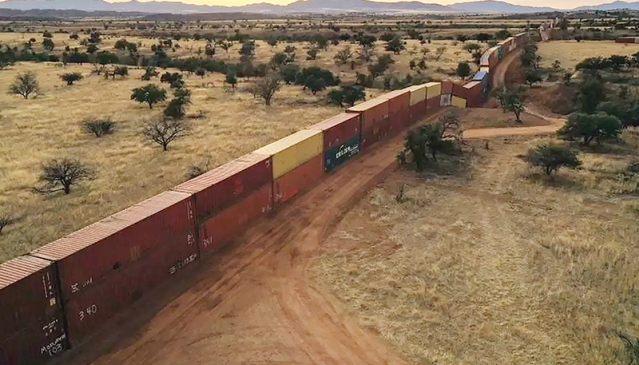 Arizona Dismantles Shipping Container Wall On US Mexico Border The 