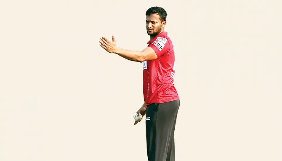 Shakib finds bowling form in time