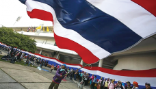 Thai protesters weak after three weeks on