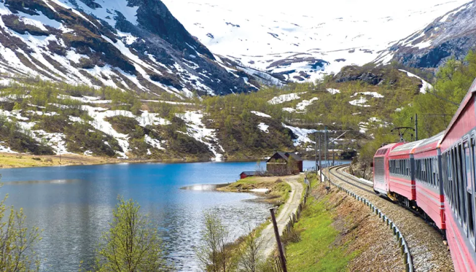 The highest rail route in northern Europe