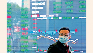 Asia stocks firm, China sets cautious goal for growth