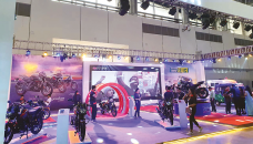 Bajaj Motorcycles draw visitors at Dhaka Motor Show’23