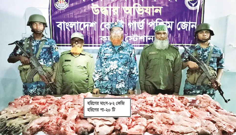 82kgs venison, 20 deer legs seized 