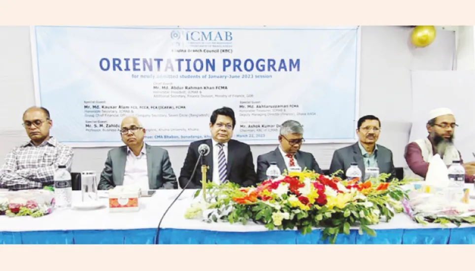 ICMAB holds freshers’ orientation in Khulna