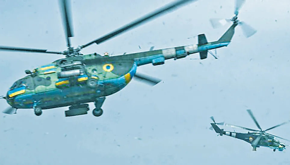 Ukraine crews conduct scary missions in aged Soviet helicopters