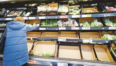More food shortages could add to Britain’s price pressure