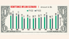 Remittance earning up 8.49% in March