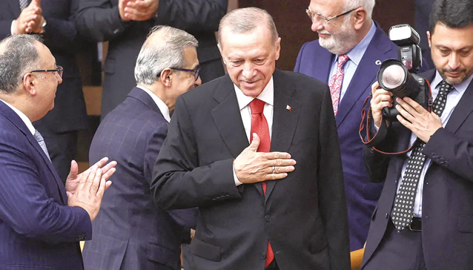 Erdogan sworn in for third term as Turkish president