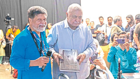 Photographer Shahidul Alam launches book ‘Singed but not Burnt’