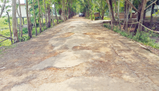 Roads in Beanibazar lie in bad shape