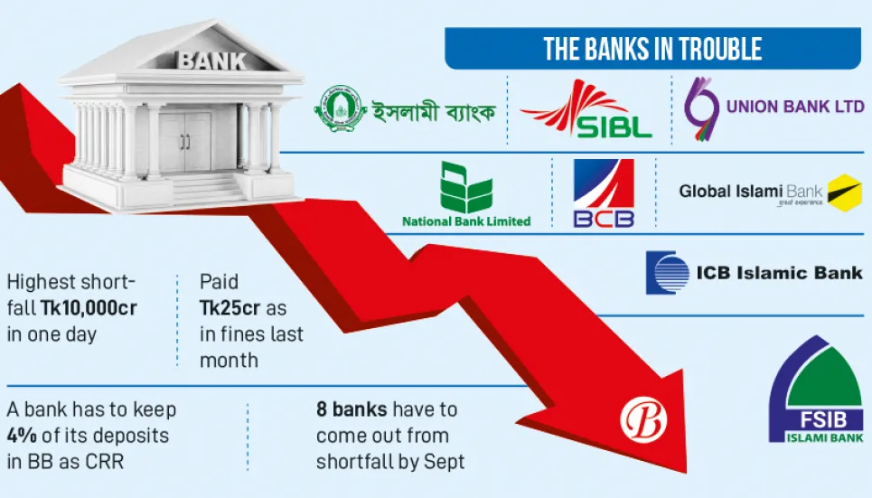 CRR, SLR shortfalls still plague eight banks