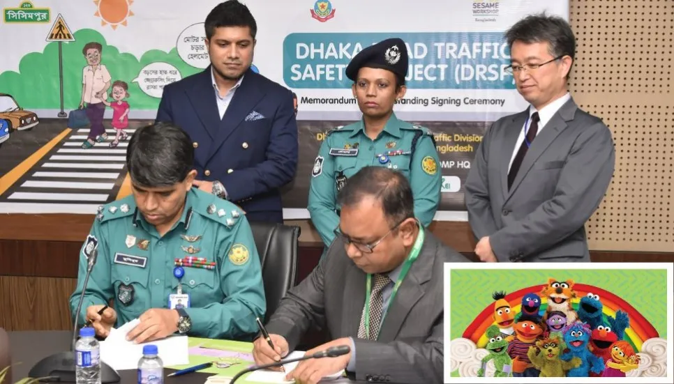 DMP and Sisimpur collaborates for the road safety of children 