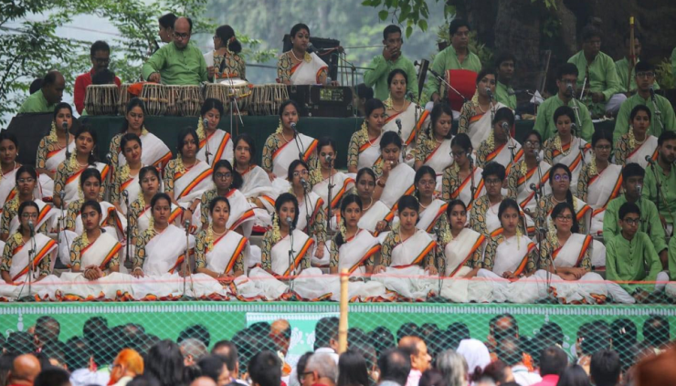 Chhayanaut's grand Pahela Baishakh celebration at Ramna Batamul