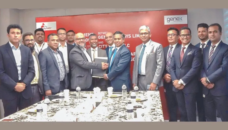 Genex Infosys partners with City Bank