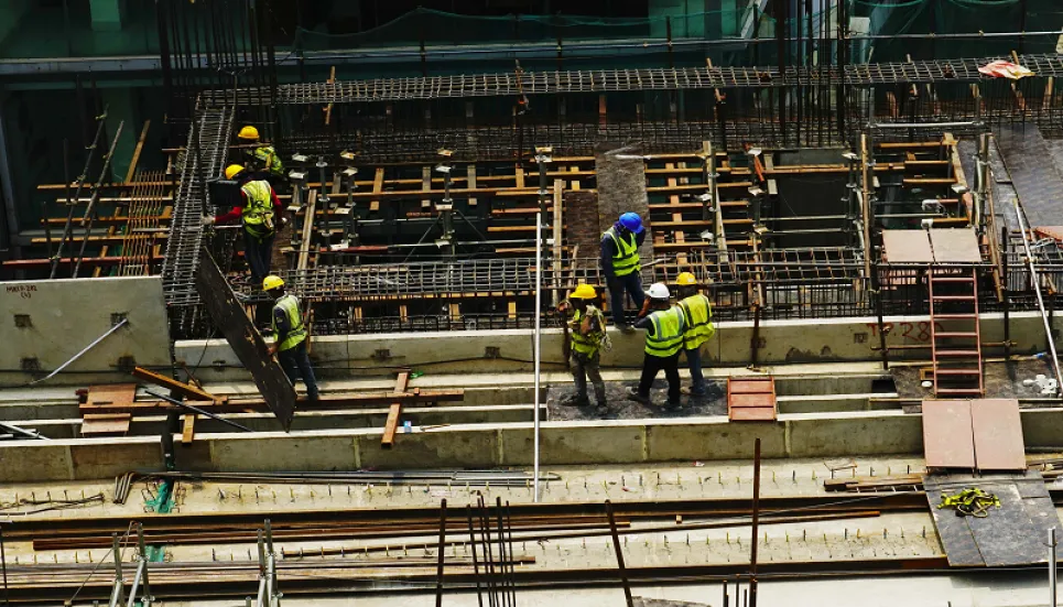 Installation of track on metro rail project in full swing