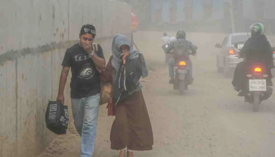 Dhaka’s air quality still ‘unhealthy’ despite rain