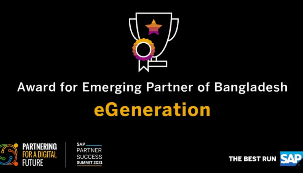 eGeneration wins SAP Emerging Partner of Bangladesh award