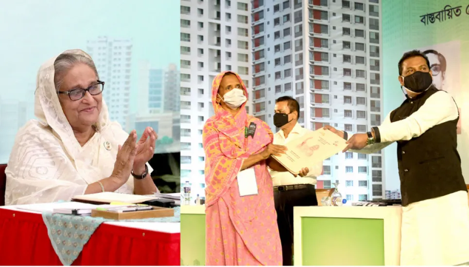PM distributes flats among 300 slum dwellers