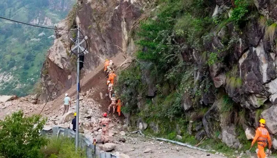 11 dead in India landslide, dozens missing as vehicles trapped