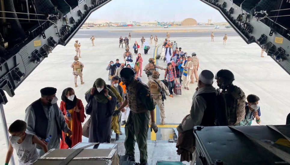 Over 18,000 people evacuated since Sunday from Kabul airport