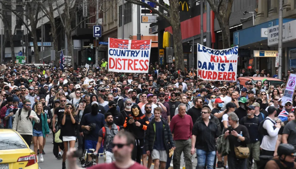 Hundreds arrested in Australia anti-lockdown protests