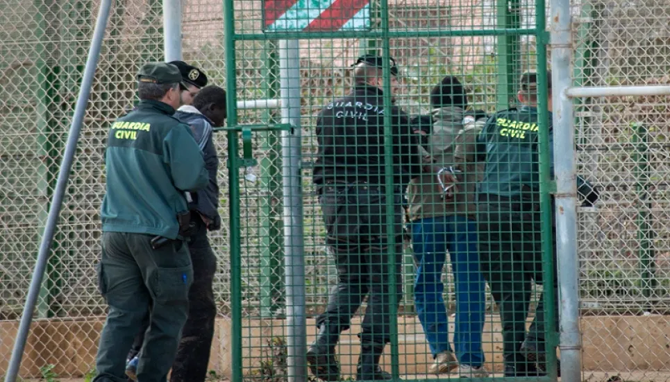 350 migrants stopped from crossing into Spain's Melilla