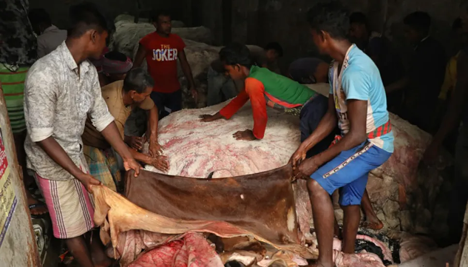 Rawhide prices rise little on 2nd day of Eid