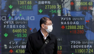 Asia shares ease from 3-month highs