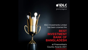 IDLC Investments wins Finance Asia Country Awards for 2021