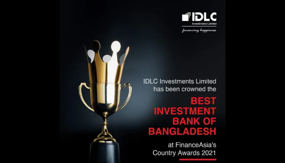 IDLC Investments wins Finance Asia Country Awards for 2021