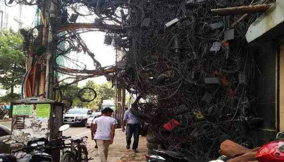 No headway in taking Dhaka’s cables underground