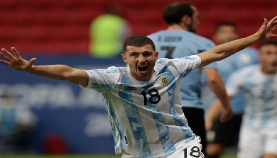Guido Rodriguez gives Argentina Copa edge in tense derby win over Uruguay