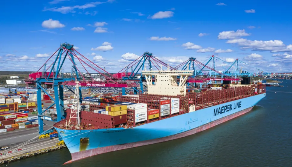 Maersk announces record profit riding on surging freight demand