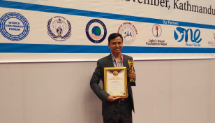 School of Engineers co-founder wins Global Youth Leadership Award