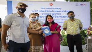 WFP and USAID hand over 30 rehabilitated cyclone shelters