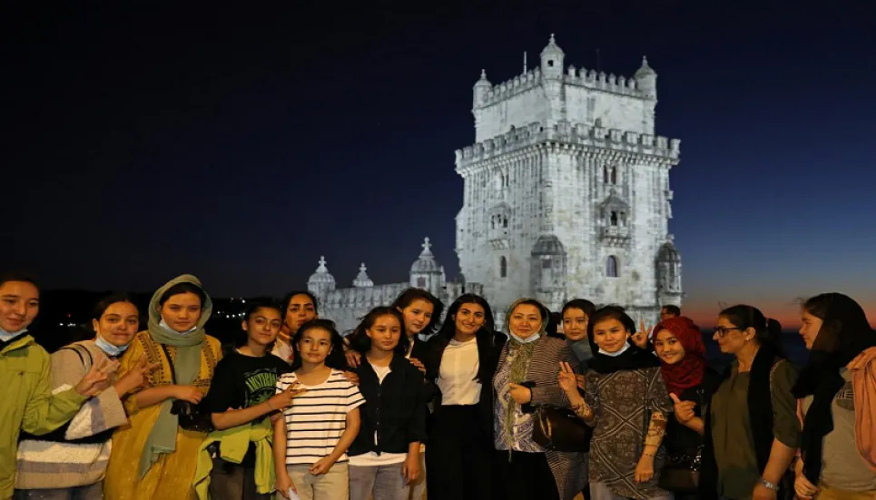 Afghan girls' soccer squad find new home in Ronaldo's Portugal