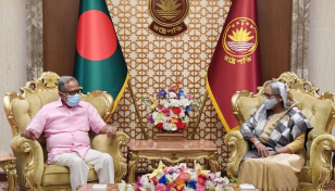 PM meets President at Bangabhaban