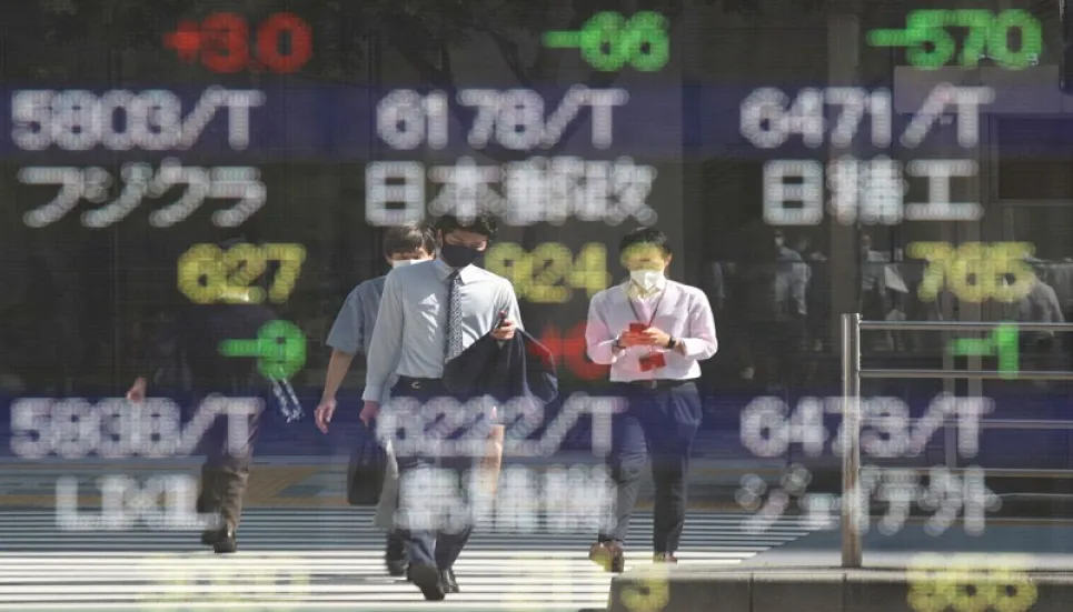 Asia shares bounce, dollar breaks higher on yen