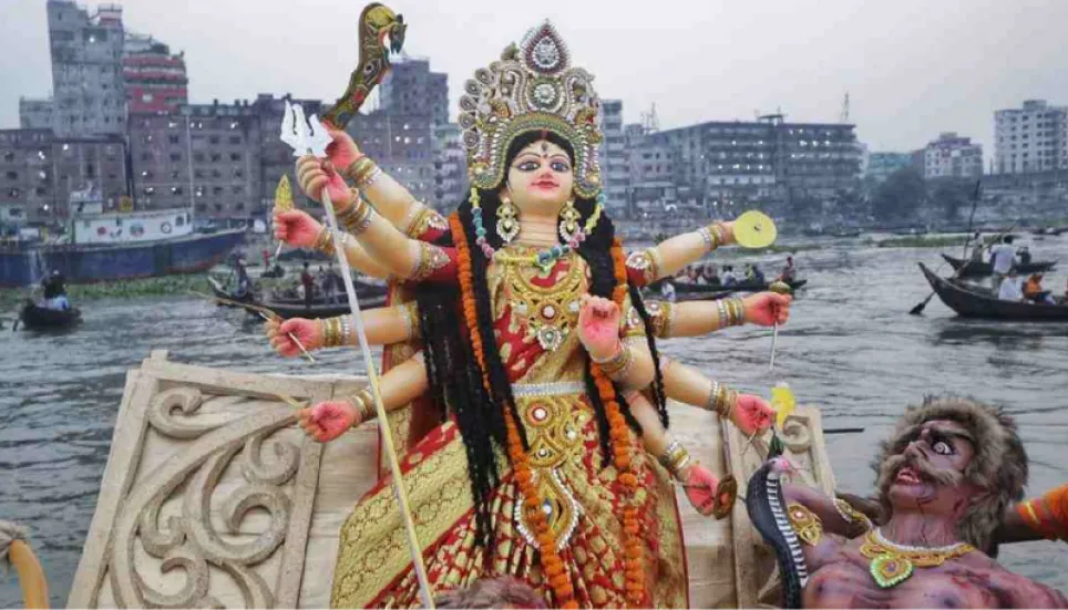 Durga Puja ends with immersion of idols