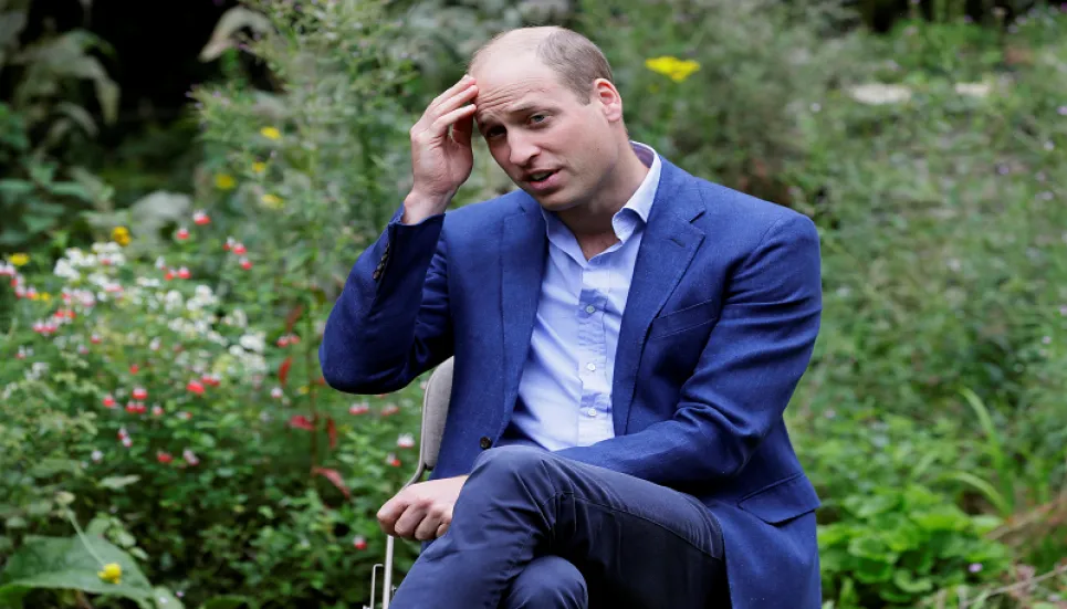 UK's Prince William says great minds should focus on saving Earth not space travel