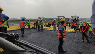 Asphalt paving of Padma Bridge viaduct begins