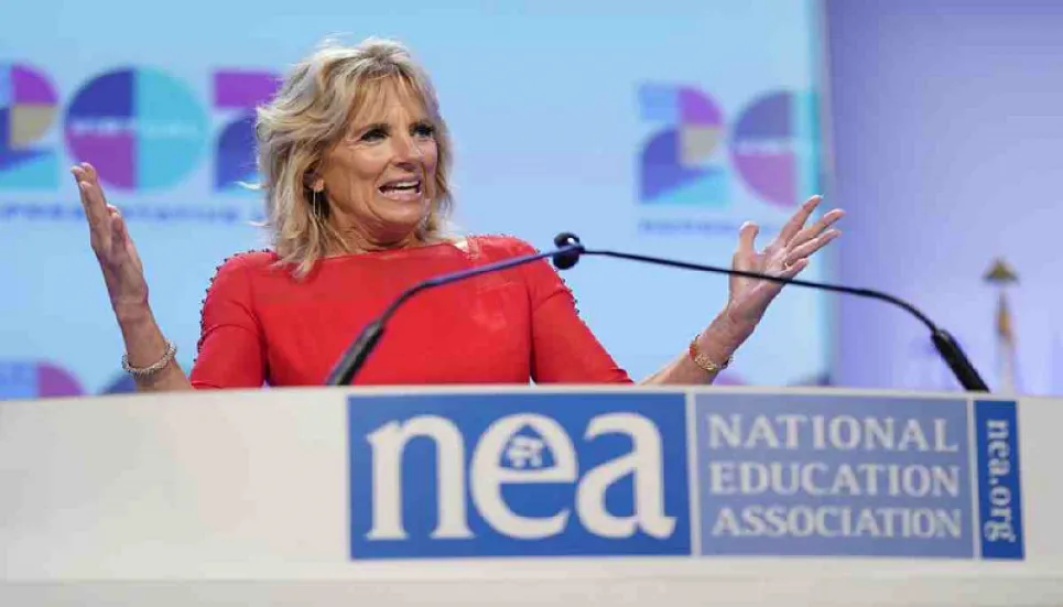 Jill Biden heads back to classroom as a working first lady