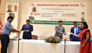 Bangladesh embassy in Washington DC launches e-passport service