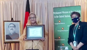 UN-SDSN confers Sheikh Hasina with SDG Progress Award